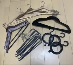 激安ハンガー23本セット　無印コストコDAISO 滑らないハンガー　帽子ハンガー