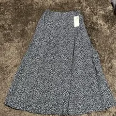 earth music and ecologyフラワープリント フレアスカート