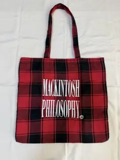 マッキントッシュフィロソフィー　チェック柄トートバッグ　LEE付録　新品未使用