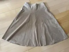 NATURAL BEAUTY BASIC ベージュ フレアスカート XS