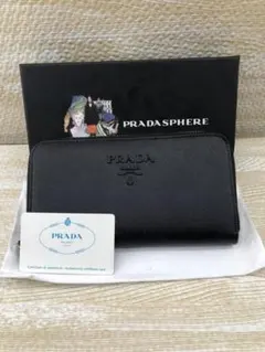 PRAdA ブラック 長財布 認証カード付き