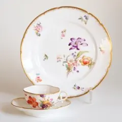 大倉陶園 限定品 ハンドペイント スミレ カップ＆ソーサー プレート