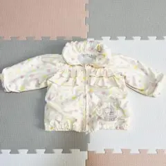 クーラクール　花柄格納可能フード付ジャケット　ウィンドブレーカー 80 アウター