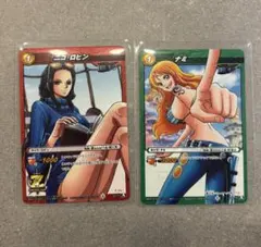 ワンピースカードゲーム ニコ・ロビン ナミ 2枚セット ミラバト SR