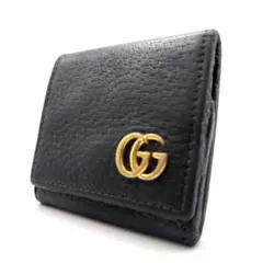 グッチ コインケース マーモント GG ゴールド ブラック レザー