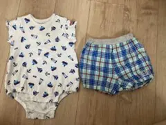 ホットビスケッツ　ロンパース　カボチャパンツセット