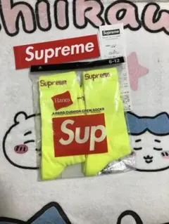 1足分　supreme シュプリーム　hanes 靴下　新品