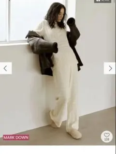 Ungrid 透かし編みニットパンツ　Fのサムネイル
