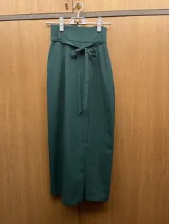 【極美品】SENSE OF PLACE ダークグリーン タイトスカート Mサイズ