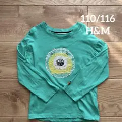 110/116 H&M ツムツム　ロンT スパンコール　ディズニー　マイク