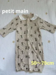 petit main ミッキーマウス 襟付きロンパース 50〜70cm