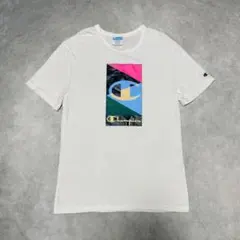 Champion チャンピオン グラフィック 半袖Tシャツ ホワイト M 古着
