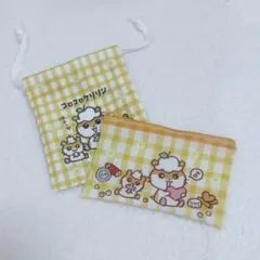 コロコロクリリン フラットポーチ 巾着 2点セット