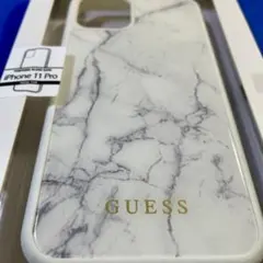 GUESS iPhone 11 Pro ケース 大理石柄 ホワイトのサムネイル