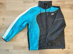 YONEX フード付きジャケット 青/黒　S