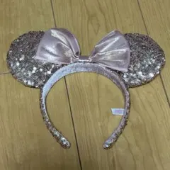 ディズニー　カチューシャ　ミニー　スパンコール
