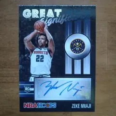 PANINI Hoops 20-21 Zeke Nnaji RC　auto