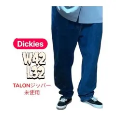 【極太】00s ディッキーズ デニム W42 メキシコ製 バギーパンツ ゆるだぼ