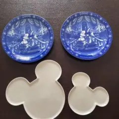ディズニーミッキープレート　4枚