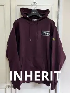 INHERIT メンズ パーカー ボルドー