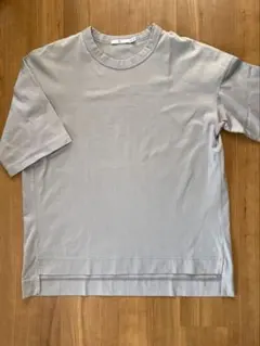 ユニクロ＋J スーピマコットンオーバーサイズT(5分袖) 03 GRAY