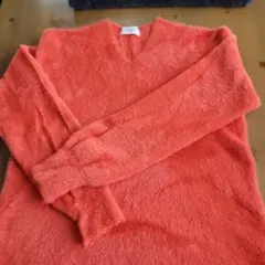 OPAQUE.CLIP オレンジ Vネックセーター 長袖