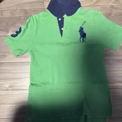 ポロシャツ グリーン ネイビー襟