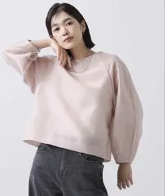 【新品タグ付き】オーガンコクーンブラウス　gready brilliant