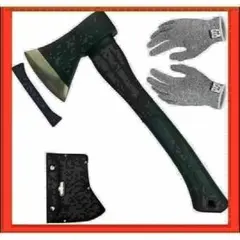 送料込新品斧 おの多機能斧 手斧 万能斧 小型薪割り斧 釣り (樹脂手)