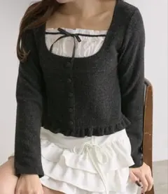 OLIVE des OLIVE ドッキングプルオーバー ブラック