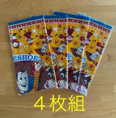 新品未使用4枚組ディズニーランド/トイストーリーバンダナ