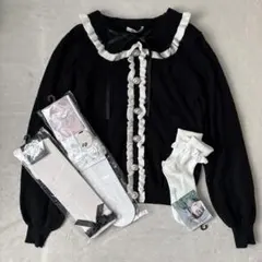 NOEMIE ノエミー カーディガン ニット フリル ニーハイ ソックス まとめ