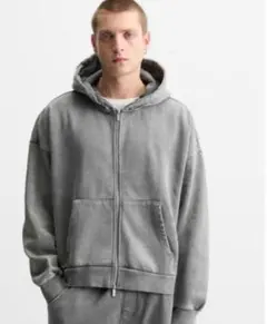 ZARA ウォッシュ加工フーディのサムネイル