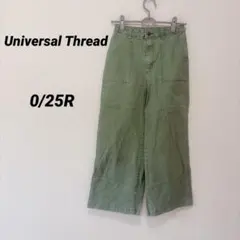 Universal Thread 【0/25R】グリーン ワイドパンツ
