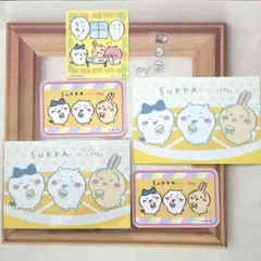 ちいかわ　ハチワレ　うさぎ　ブロマイド　ダイカットステッカー　丸美屋ステッカー