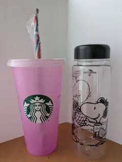 スヌーピー クリアボトル非売品・ スタバミステリータンブラー2023 セッ