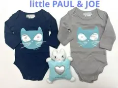 little PAUL & JOE 猫デザインロンパースセット