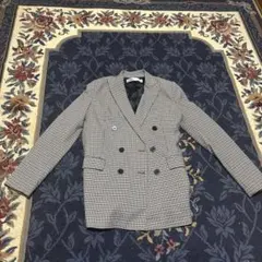 ZARA ダブルブレスト チェックジャケット Sサイズ