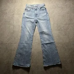 美品 moussy MVS フレアデニム 26 送料無料