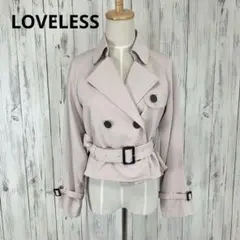 ラブレス＊ ショート／ロング丈 2way バックプリーツ ダブル トレンチコートのサムネイル