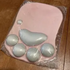 新品未開封　肉球デザイン マウスパッド ピンク　グレー