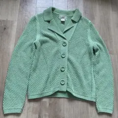 L.L.Beanエルエルビーン　ニット　カーディガン　グリーンのサムネイル