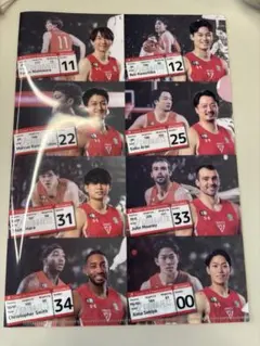 千葉ジェッツ 選手応援クリアファイル MEGAMAX