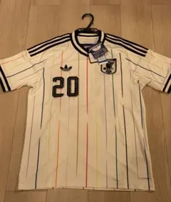 新品タグ付】サッカー日本代表 アウェイ 半袖 レプリカユニフォーム L
