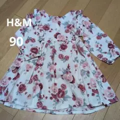 H&Mベビー　花柄　ワンピース　女の子