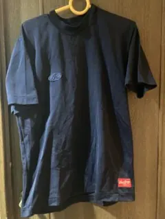 アシックス　ネイビー 半袖アンダーシャツ ポリエステルL