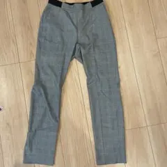 ユニクロ UNIQLOチェック柄スリムフィットカジュアルパンツ