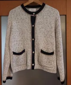 ツイード風カーディガン