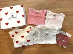 プチバトー　ベビー肌着セット くつ下付き