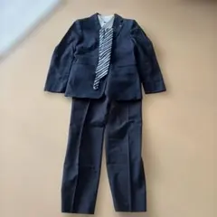 ネイビー スーツ ネクタイ付き